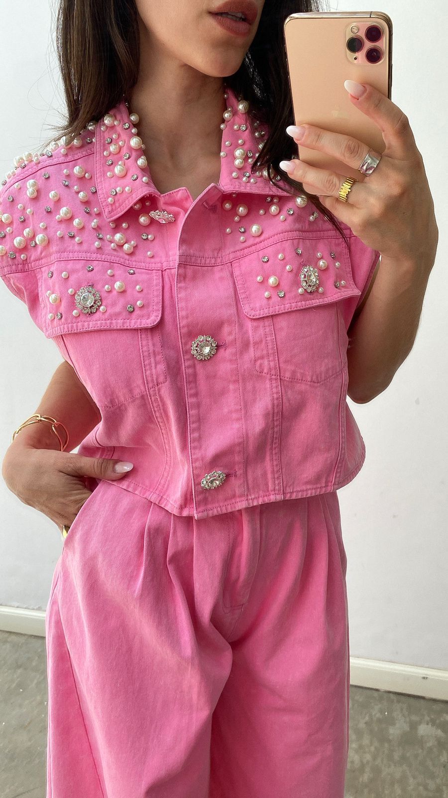 SET DENIM ROSA