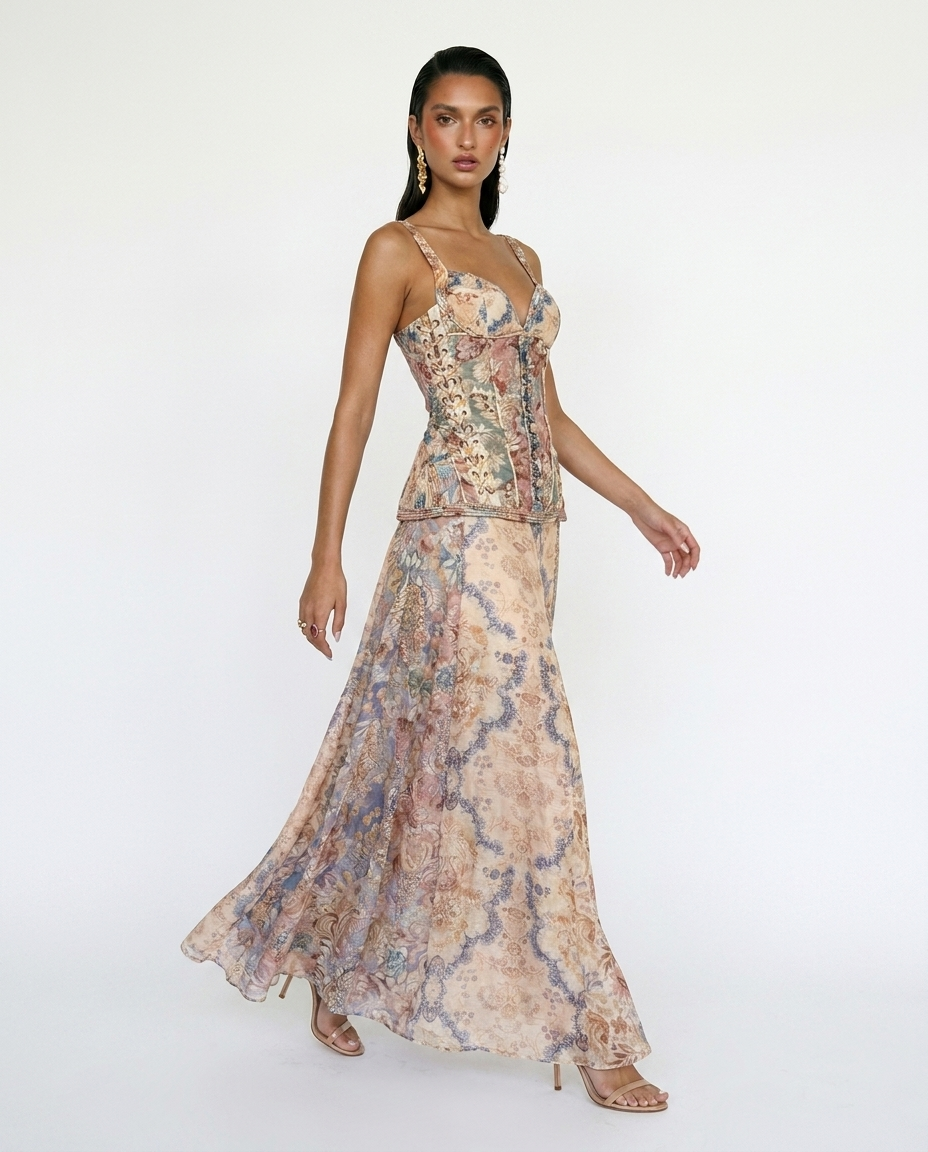VESTIDO CORSE ROSA