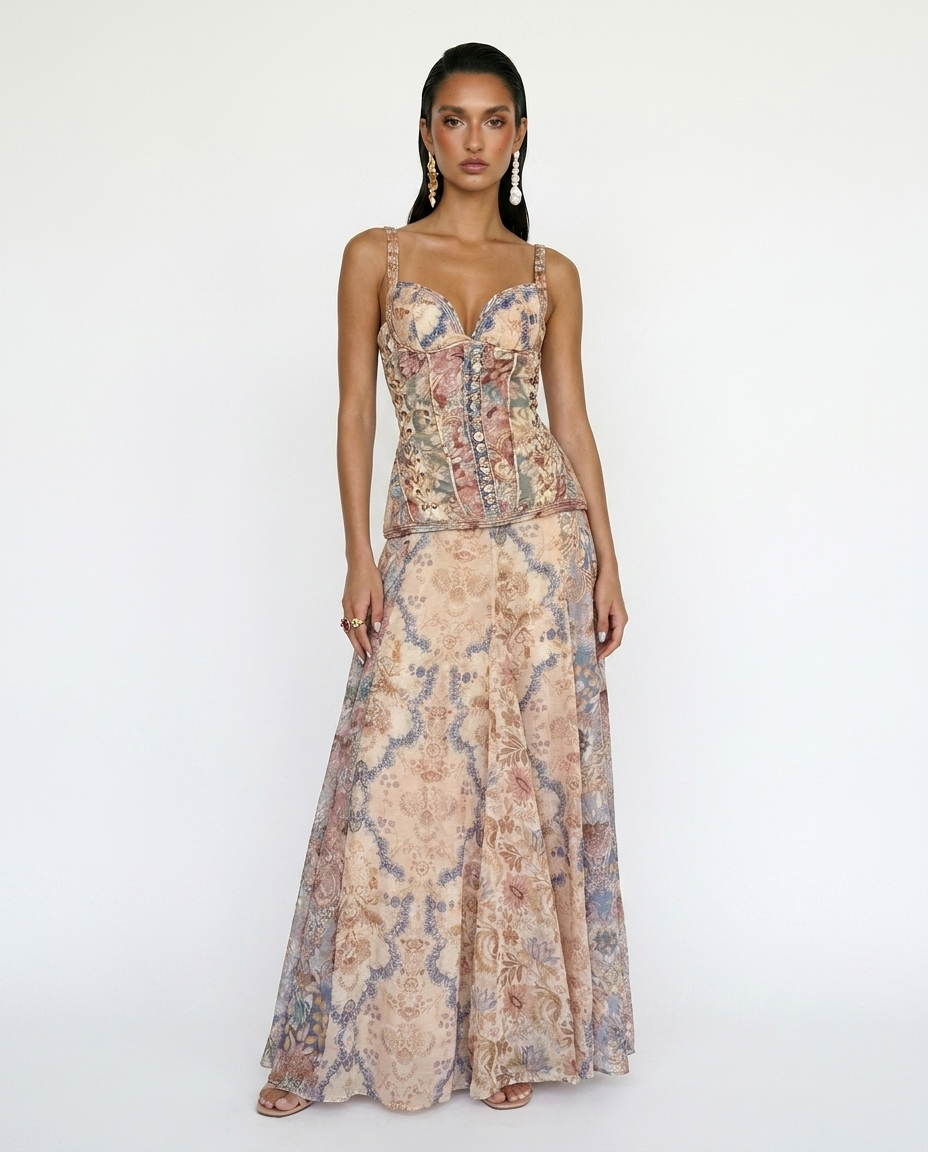 VESTIDO CORSE ROSA