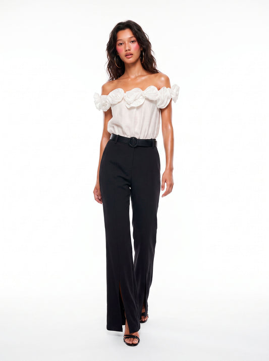 JUMPSUIT COMBINADO ESTRUCTURA FLORES